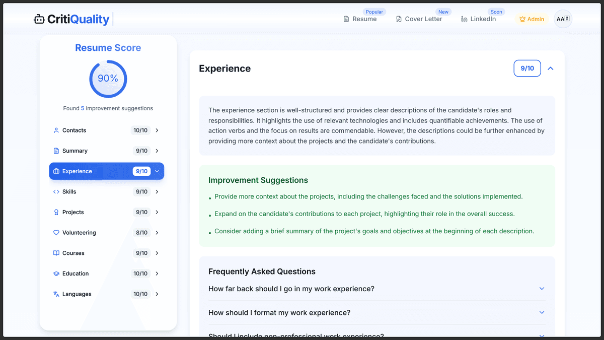 Resume Review Demo